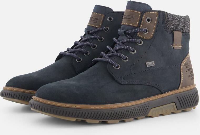 Rieker Winterlaarzen high top sneaker veterschoen met tex-membraan smalle vorm