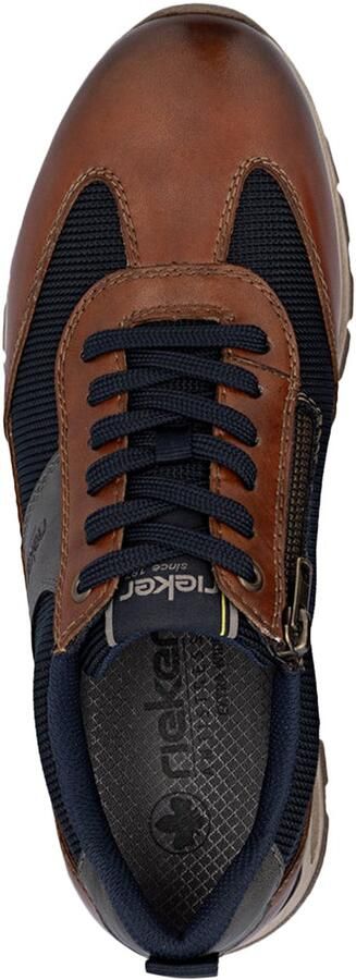 Rieker Sneakers Veterschoen lage schoen Casual-Sneaker met gep. schachtrand