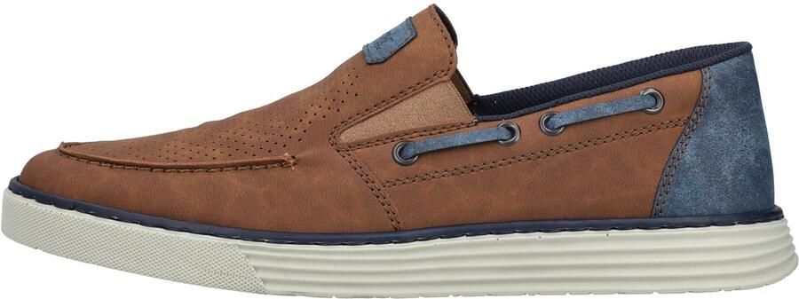 Rieker Instappers slip-on sneaker lage schoen loafer vrijetijdsschoen met elastische band - Foto 3