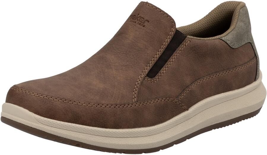 Rieker Instappers slip-on sneaker lage schoen loafer vrijetijdsschoen met elastische band - Foto 2
