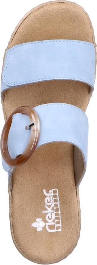 Rieker Slippers sleehak zomerschoen pantoffels met zachte binnenzool - Foto 3