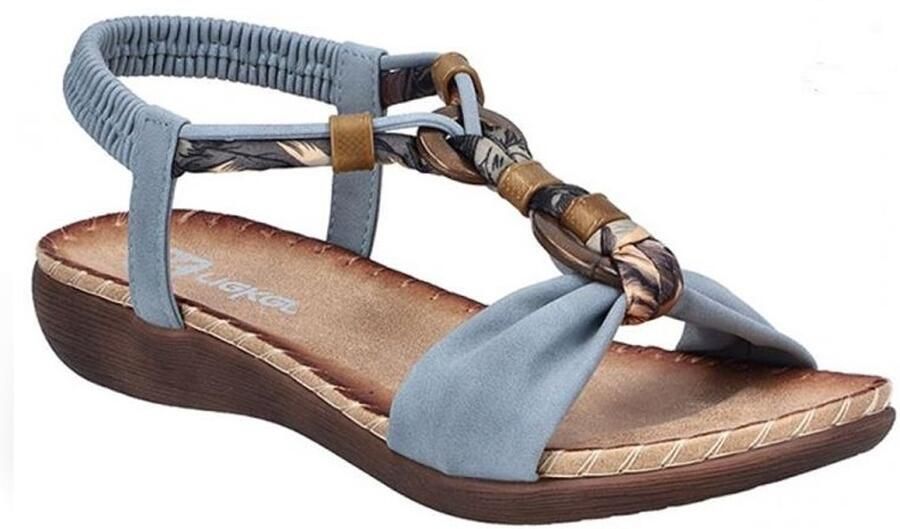 Rieker Sandalen Dames Blauw