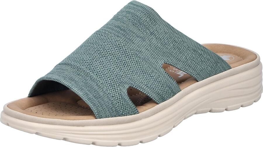 Rieker Slippers zomerschoen huisschoen slippers strandschoen met voetbed