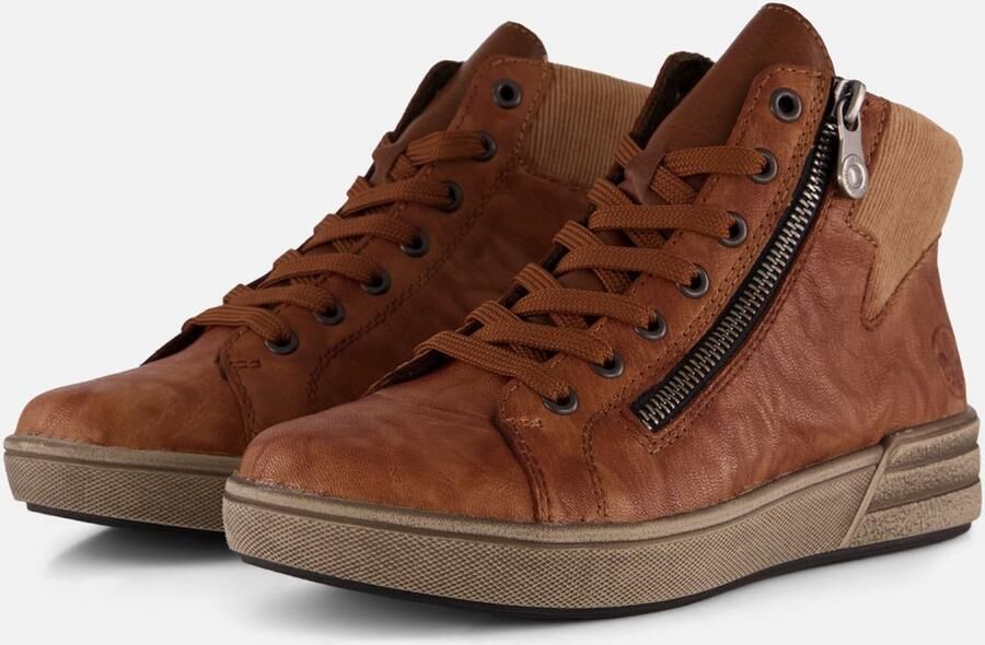 Rieker Veterlaarsjes 'Veterschoenen Hoog' cognac - Foto 15