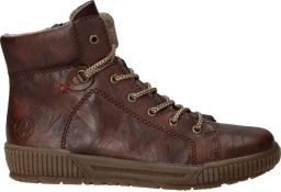 Rieker N0730-22 dames veterboots sportief bruin