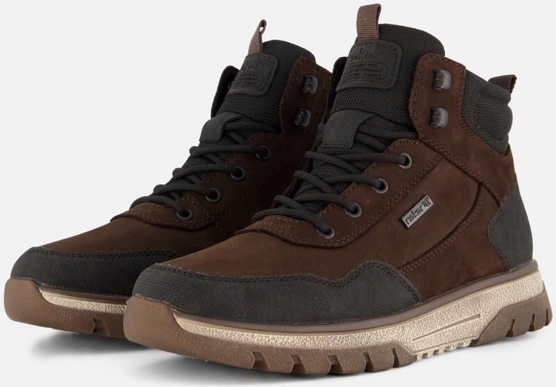 Rieker Heren Enkelboot B9310-24 Bruin Combi Wijdte H