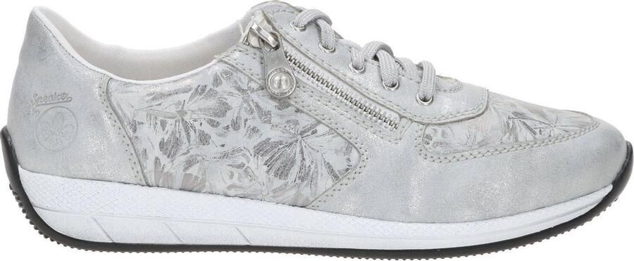 Rieker comfort veterschoen Veterschoenen Vrouwen wit zilver
