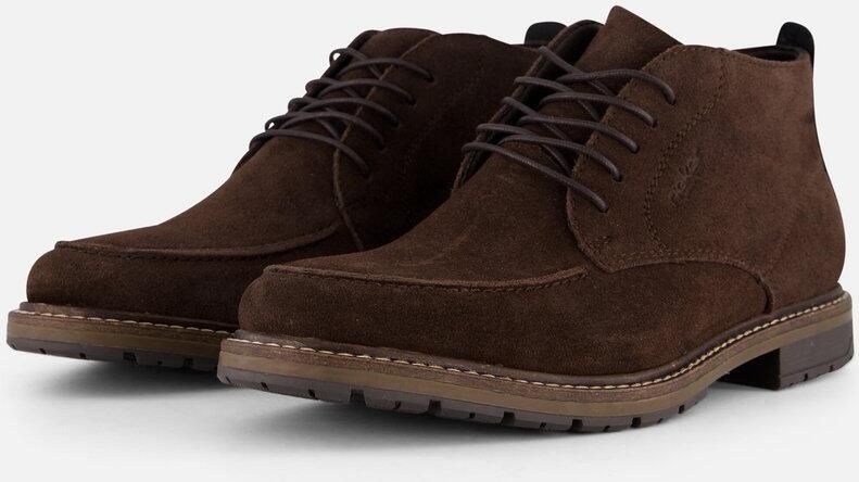 Rieker Veterlaarsjes veterschoenen enkelhoge business-enkellaars met profielzool