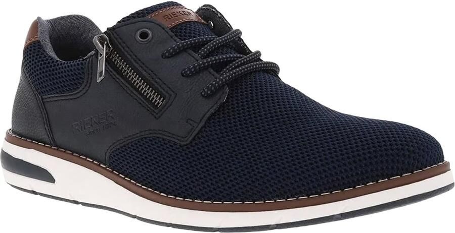 Rieker Veterschoenen met zijrits vrijetijdsschoen lage schoen veterschoen