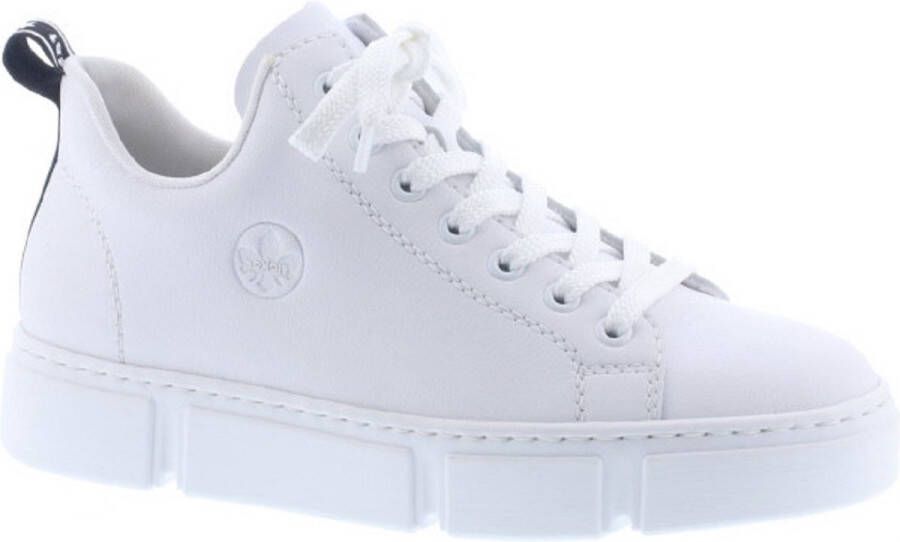 Rieker Witte Leren Sneaker voor Dames White Dames - Foto 4