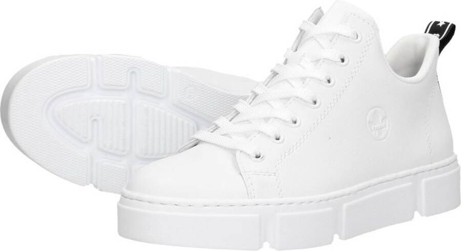 Rieker Witte Leren Sneaker voor Dames White Dames - Foto 8