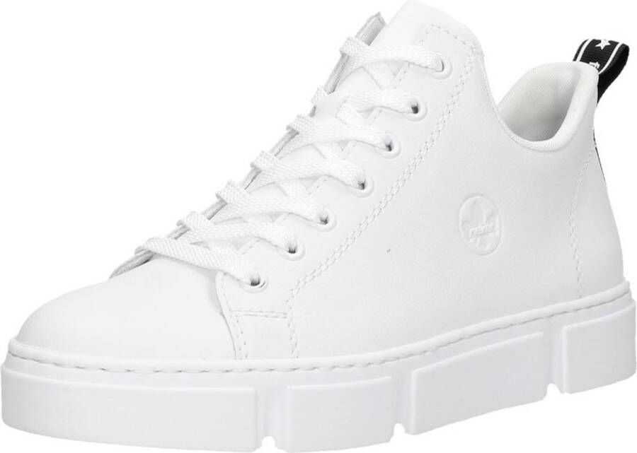 Rieker Witte Leren Sneaker voor Dames White Dames - Foto 2