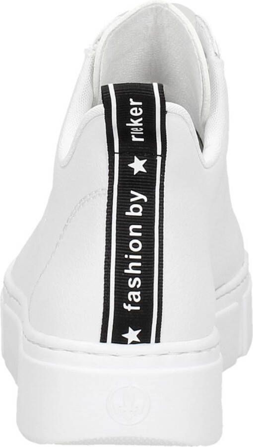 Rieker Witte Leren Sneaker voor Dames White Dames - Foto 6