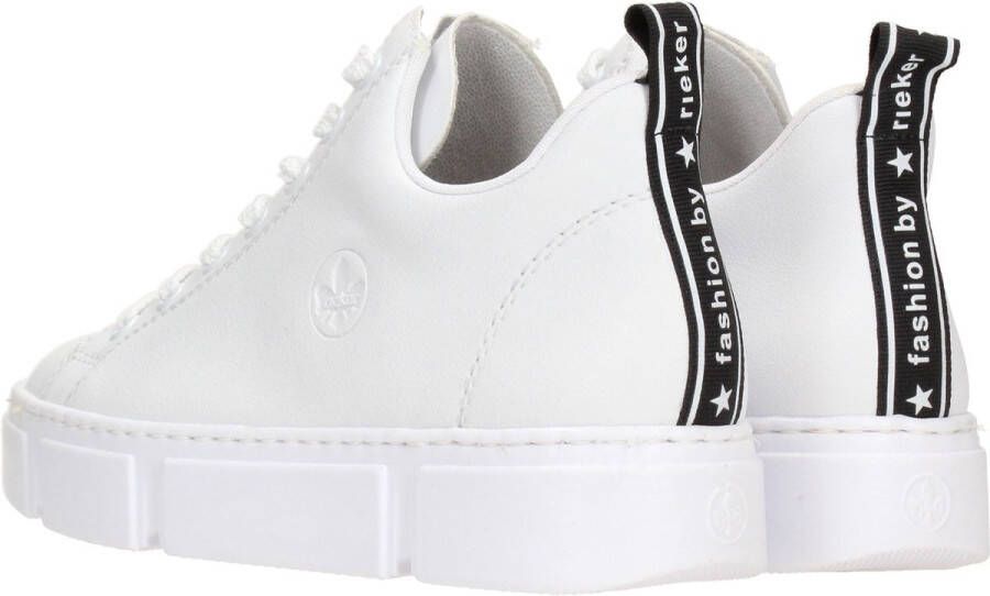 Rieker Witte Leren Sneaker voor Dames White Dames - Foto 5