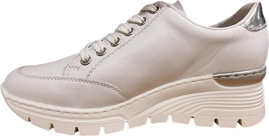 Rieker Comfortabele witte sneaker met leuk print Multicolor Dames - Foto 10