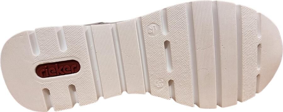 Rieker Comfortabele witte sneaker met leuk print Multicolor Dames - Foto 17