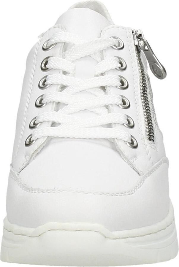 Rieker Comfortabele witte sneaker met leuk print Multicolor Dames - Foto 3