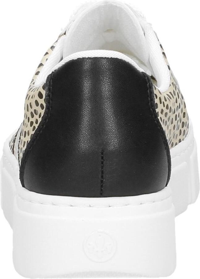 Rieker Comfortabele witte sneaker met leuk print Multicolor Dames - Foto 2