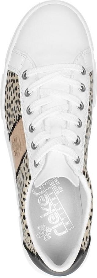 Rieker Comfortabele witte sneaker met leuk print Multicolor Dames - Foto 19