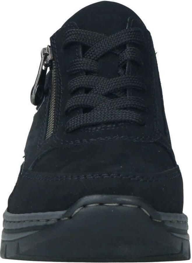 Rieker Trendy damessneaker met beige zwarte print en metallic detail Zwart Heren - Foto 13