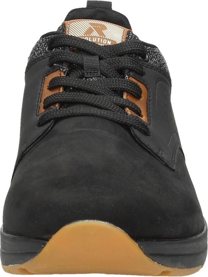 Rieker Trendy damessneaker met beige zwarte print en metallic detail Zwart Heren - Foto 12