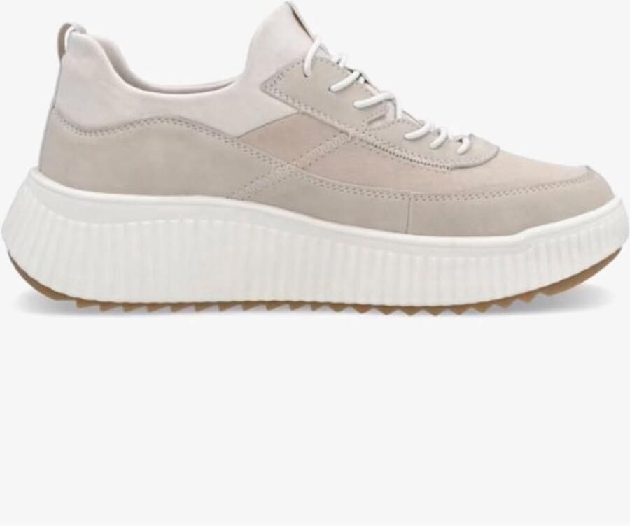 Rieker W1703-62 sneakers instappers elastische veters beige