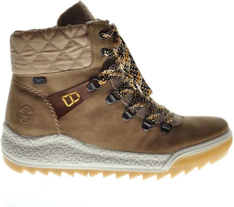 Rieker Winterlaarzen met doorgestikte schachtrand tex-membraan