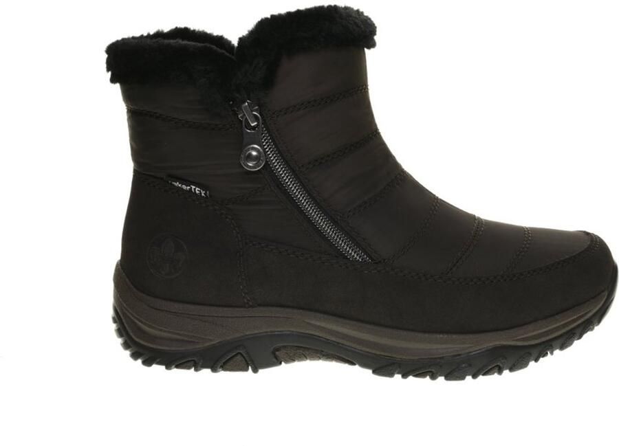 Rieker dames Tex-enkellaarsjes gevoerd bruin M9670