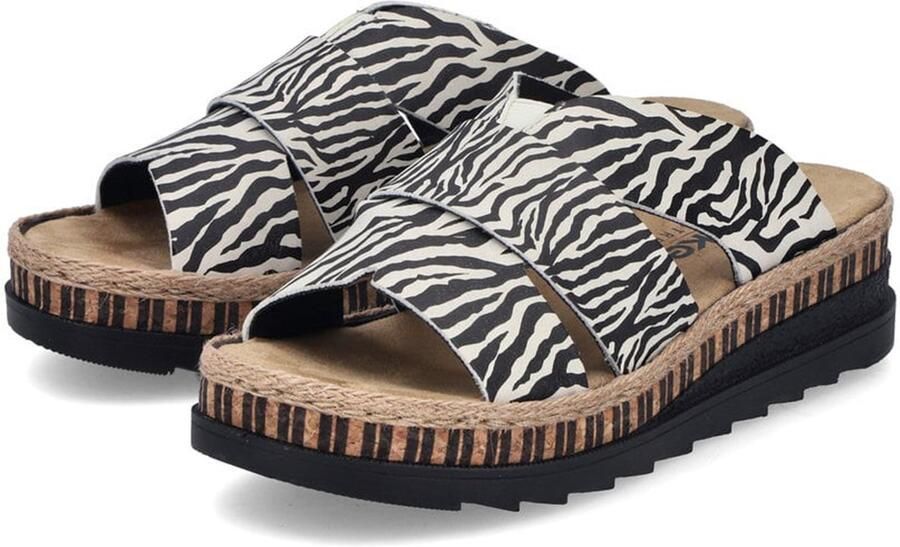 Rieker Women's Wedge Heel Mules V7989-91 Multi