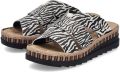 Rieker Women's Wedge Heel Mules V7989-91 Multi - Multicolor