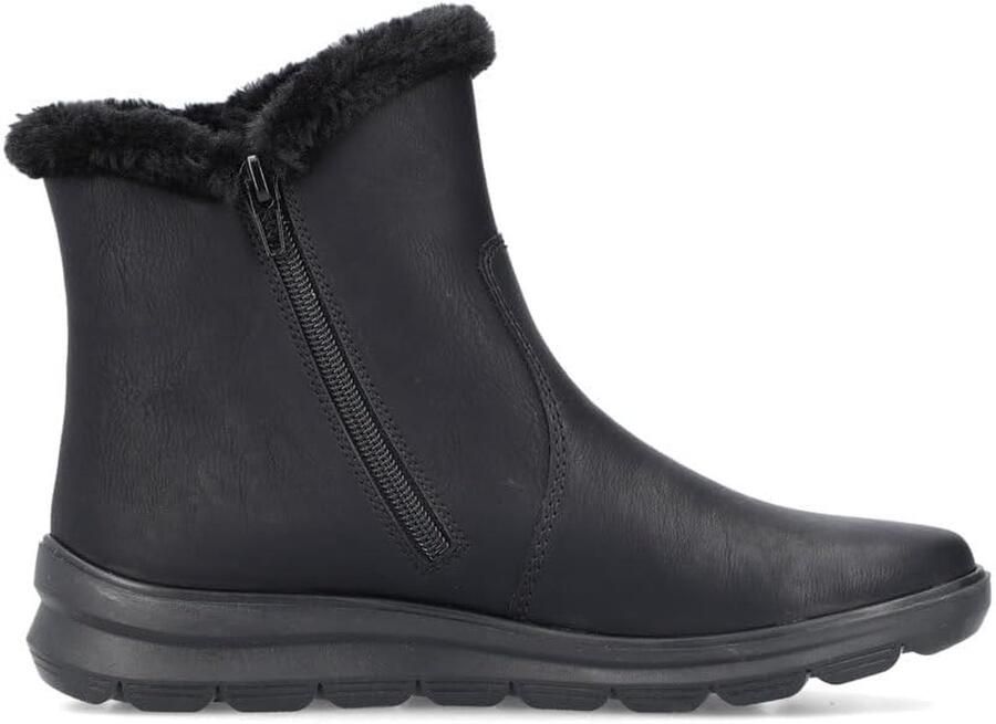 Rieker Veterlaarzen 'Stiefeletten Boot Damen Y9125-00 Kunststoff (Synthetik) in schwarz' zwart