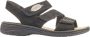 Rieker Comfort Sandalen voor Dames in Zwart - Thumbnail 1