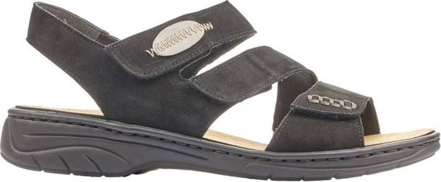 Rieker Comfort Sandalen voor Dames in Zwart