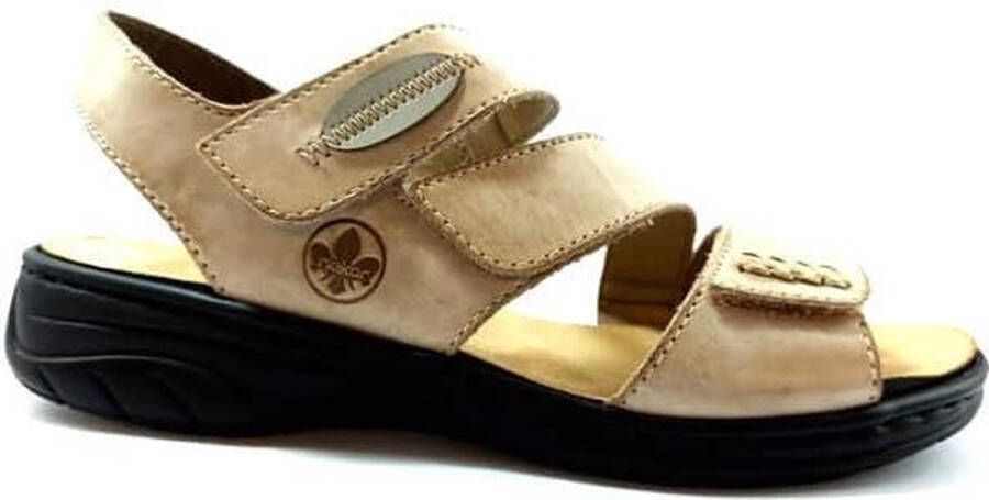 Rieker Beige Comfort Sandalen voor Dames