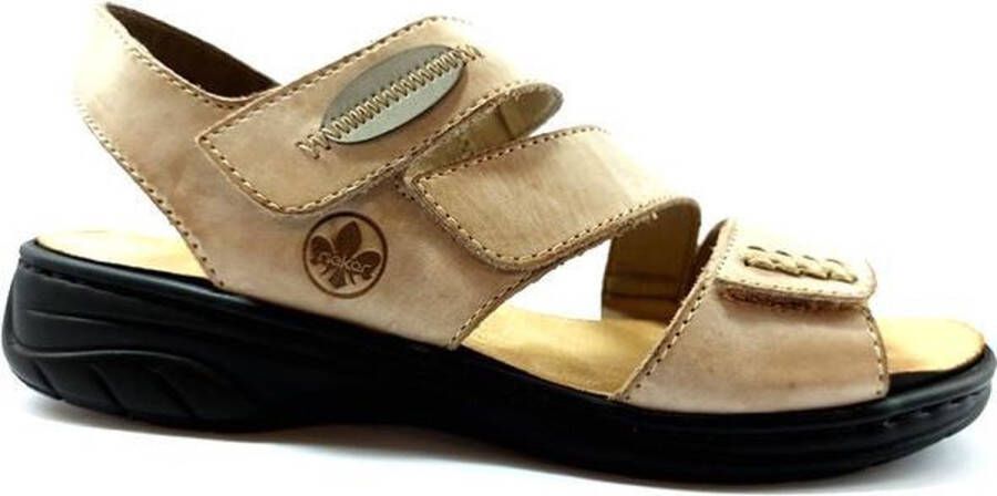 Rieker Beige Comfort Sandalen voor Dames