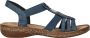 Rieker Sandalen zomerschoen sandaal sleehak met decoratieve parels - Thumbnail 1
