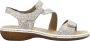 Rieker Witte Comfort Sandaal met Klittenbandsluiting White - Thumbnail 7
