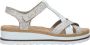 Rieker Comfortabele witte sandaal met leuke print White Dames - Thumbnail 1
