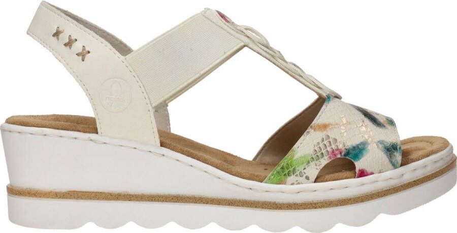 Rieker Zomer sandaal met vrolijke print Multicolor