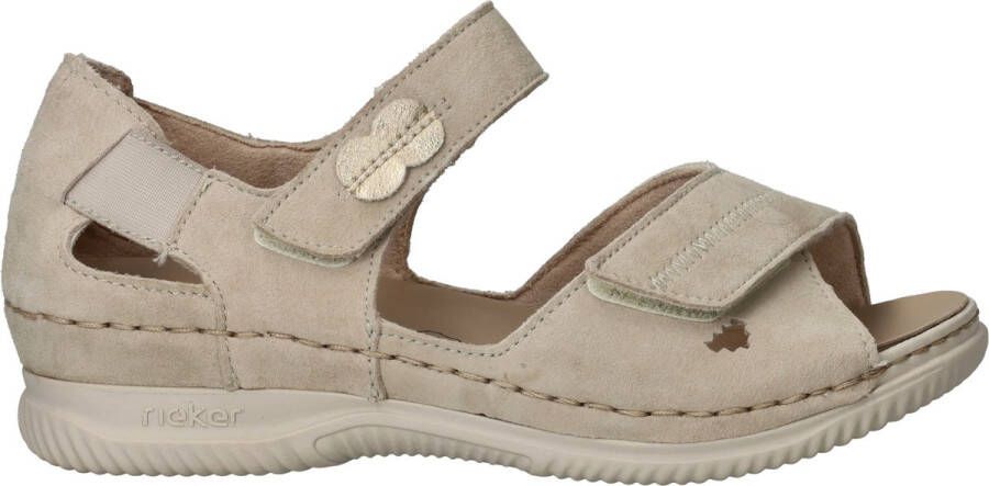 Rieker Sandaal V7474-60 Beige Wijdte H