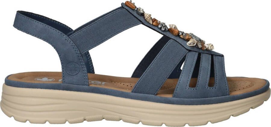 Rieker -Dames blauw sandalen