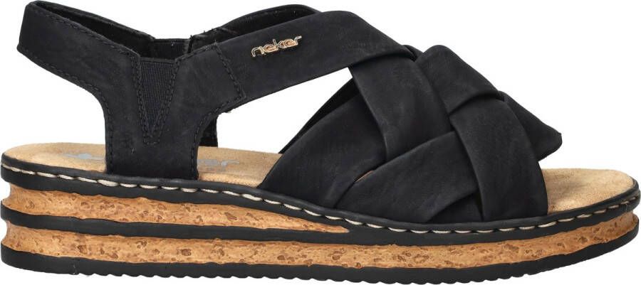 Rieker Sandalen Zwart