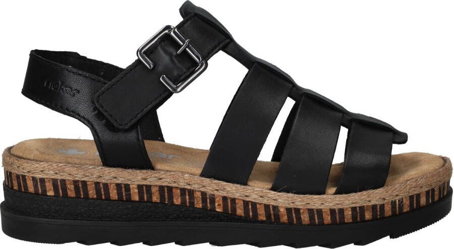 Rieker Sandalen Dames Zwart