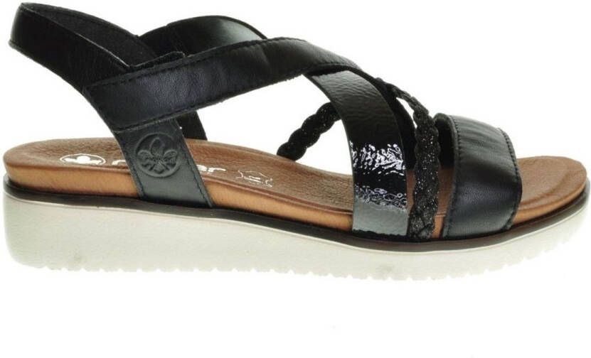 Rieker Sandalen Dames Zwart
