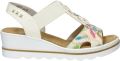 Rieker Zomer sandaal met vrolijke print Multicolor Dames - Beige
