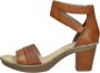 Rieker Sandalen met hak cognac Synthetisch Dames - Thumbnail 2