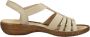 Rieker Beige Bloemen Zomer Sandaal Beige Dames - Thumbnail 1