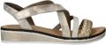 Rieker Sandalen Plat Sandalen Plat goudkleur - Goudkleur