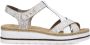 Rieker Comfortabele witte sandaal met leuke print White Dames - Thumbnail 1