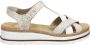 Rieker Comfortabele witte sandaal met leuke print White Dames - Thumbnail 1